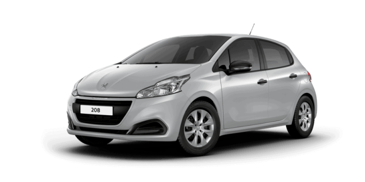 Hatchback blanche compacte avec jantes en alliage, quatre portes, rétroviseurs assortis.