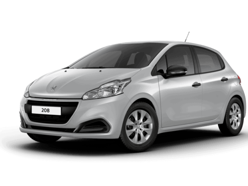 Hatchback blanche compacte avec jantes en alliage, quatre portes, rétroviseurs assortis.