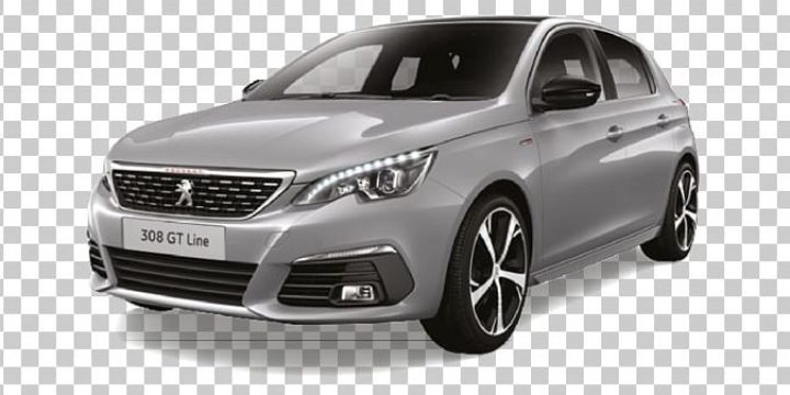 Voiture grise compacte hatchback, jantes en alliage, design moderne, phares élégants.